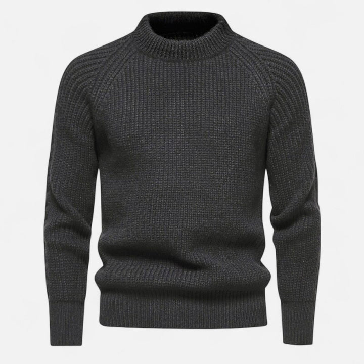 Herren Langarm Rundhals Strickpullover | Warm