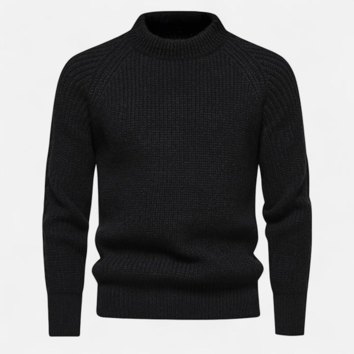 Herren Langarm Rundhals Strickpullover | Warm