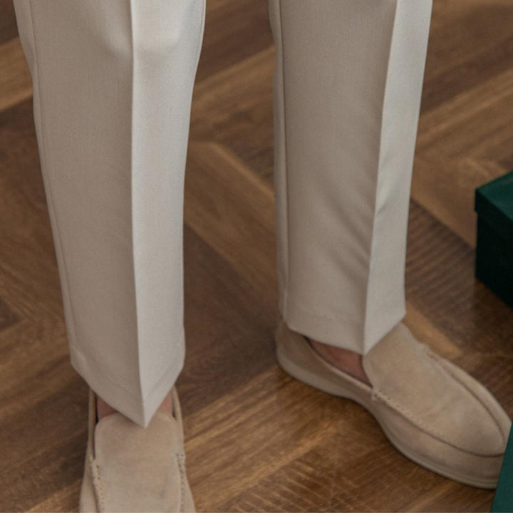 Herren Straight Fit Bundfaltenhose | Maßgeschneiderte Formelle Hose