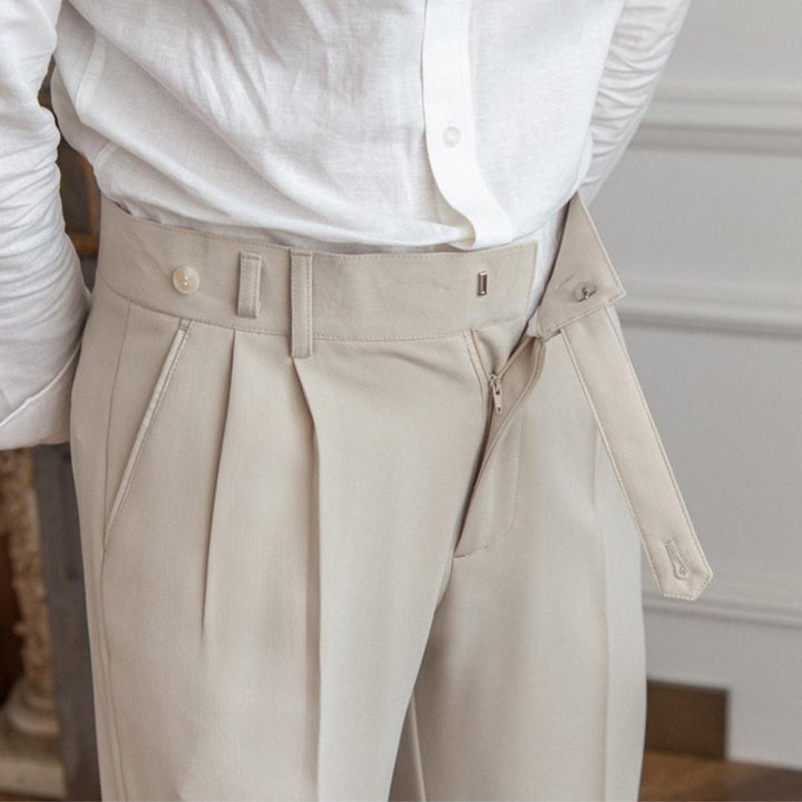Herren Straight Fit Bundfaltenhose | Maßgeschneiderte Formelle Hose