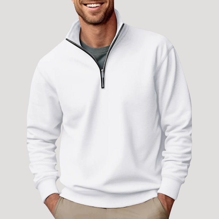 Niklas | Herren Half-Zip Sweatshirt mit Stehkragen