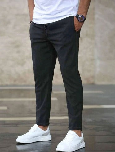 Fabian | Herren Slim Fit Freizeithose mit Kordelzug