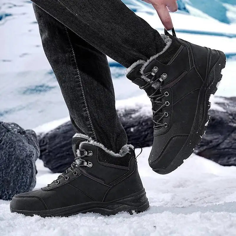 Winterstiefel für Herren mit Faux-Fur-Futter
