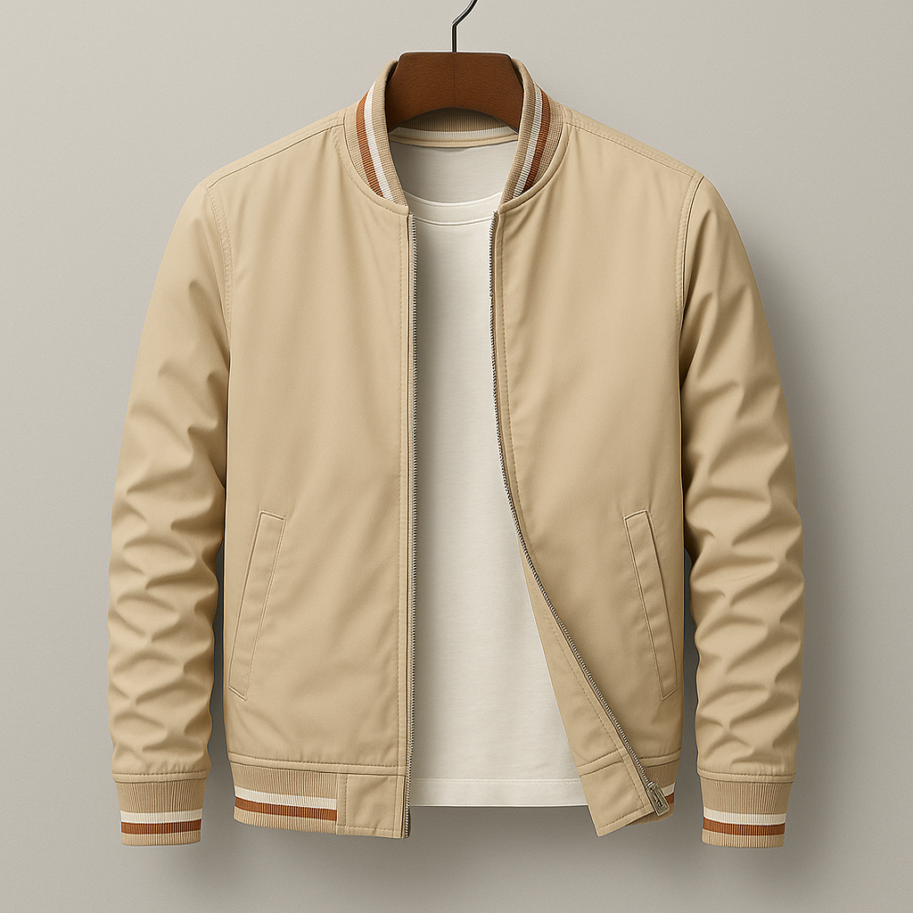 Bomberjacke für Herren mit Streifendetails