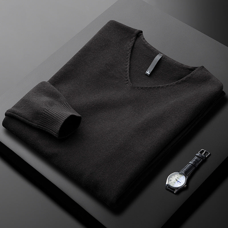 Matteo | Herren Kaschmir Pullover mit V-Ausschnitt