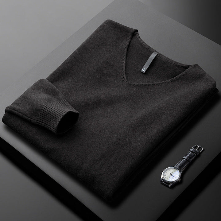 Matteo | Herren Kaschmir Pullover mit V-Ausschnitt