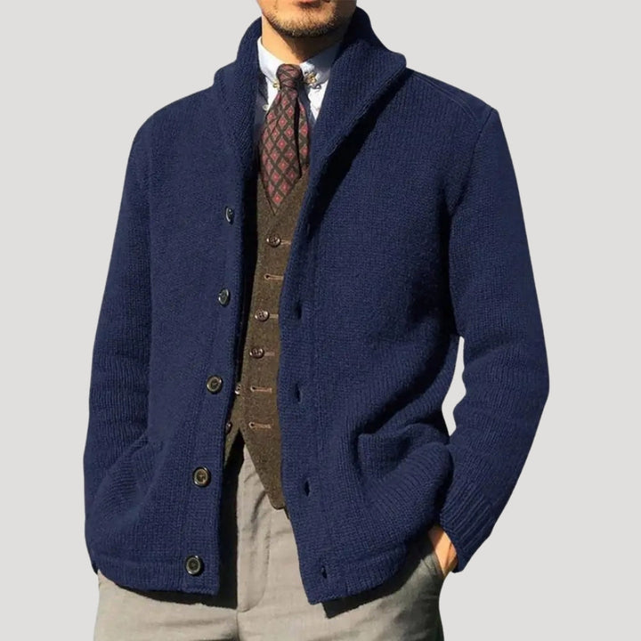 Benedikt | Men's cardigan with shawl collar