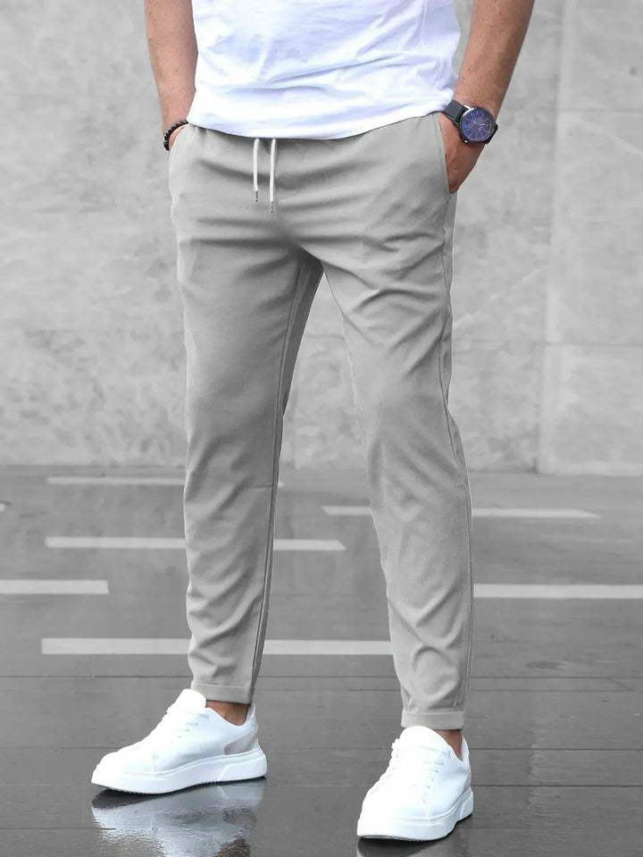 Fabian | Herren Slim Fit Freizeithose mit Kordelzug