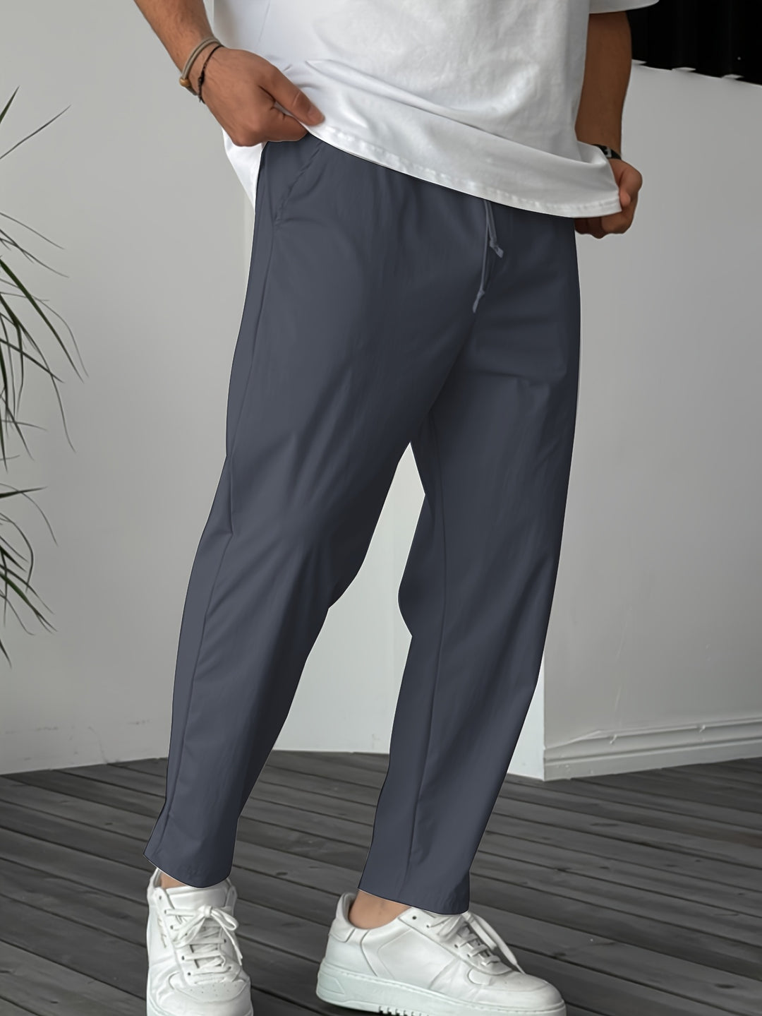 Niklas | Herren Tapered Fit Hose mit Kordelzug