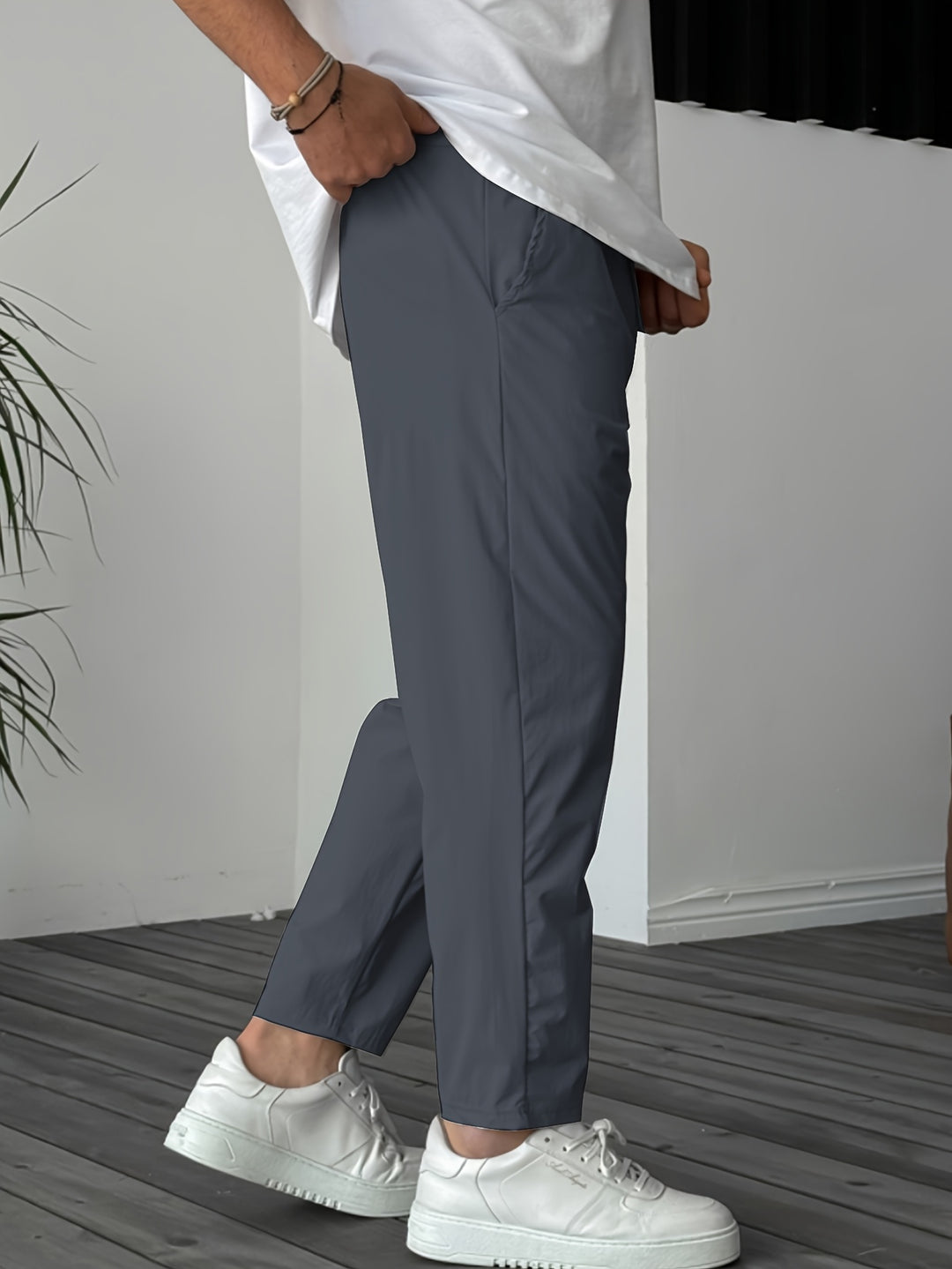 Niklas | Herren Tapered Fit Hose mit Kordelzug
