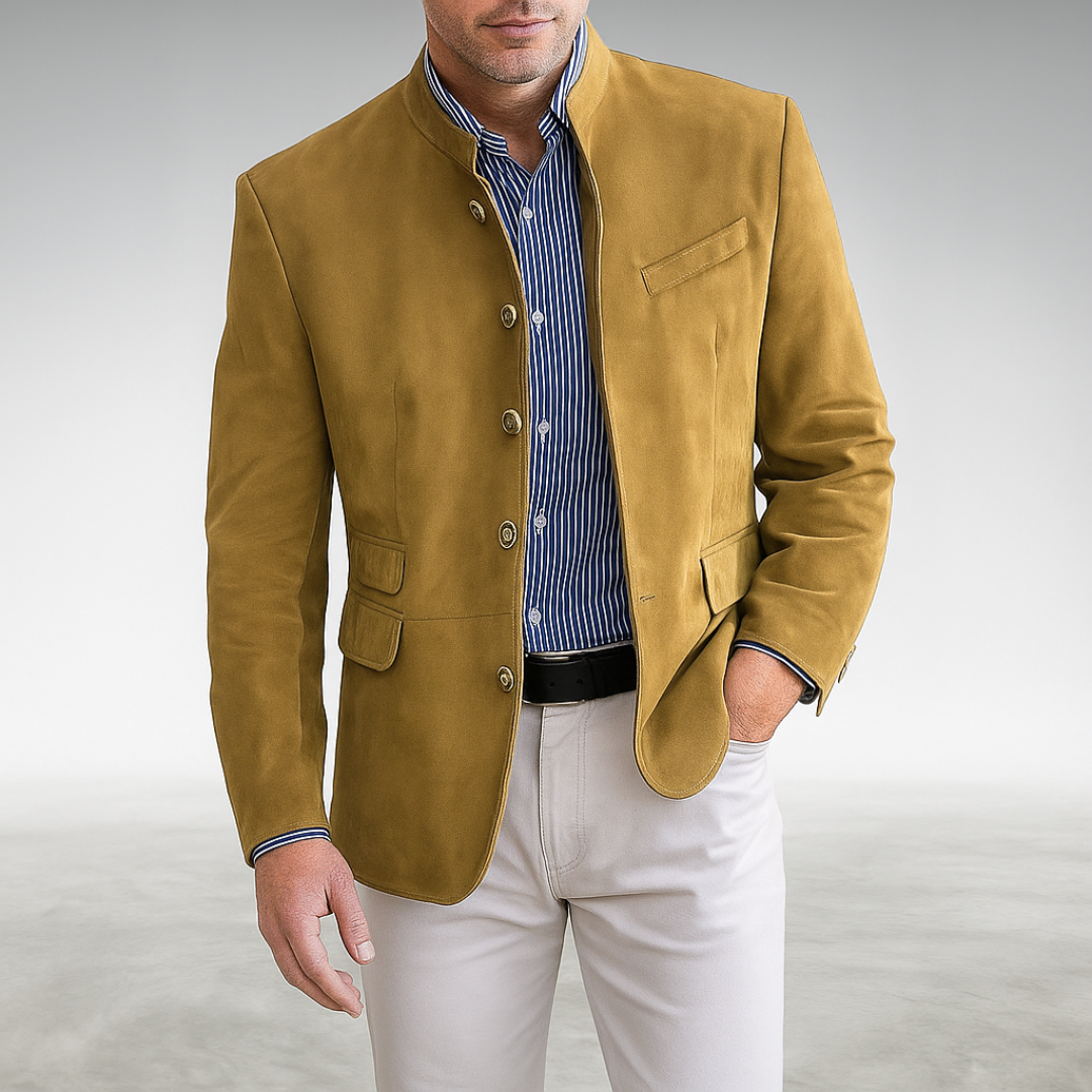 Elian | Herren Business Blazer mit Stehkragen