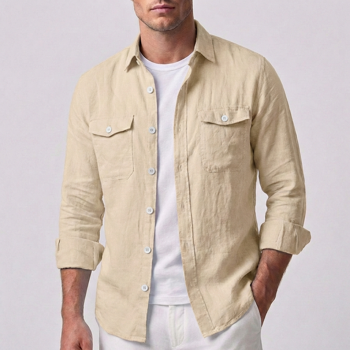 Matteo | Herren Button-Down-Hemd mit Brusttaschen