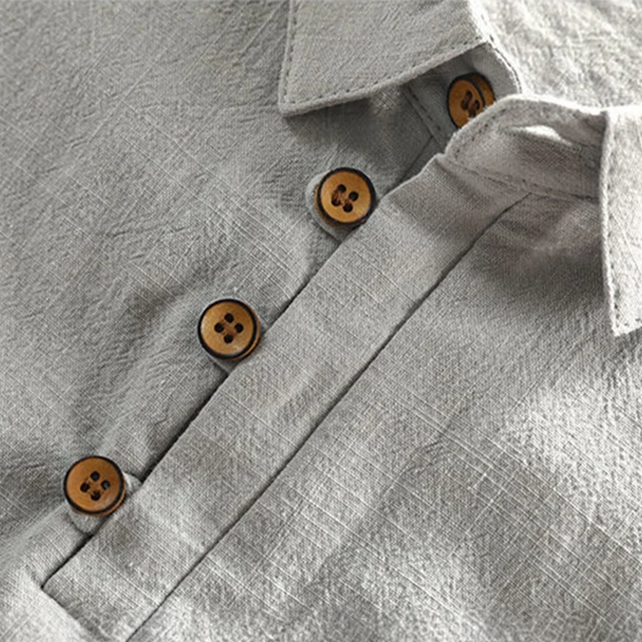 Lucian | Herren Leinen Polo mit Kurzarm