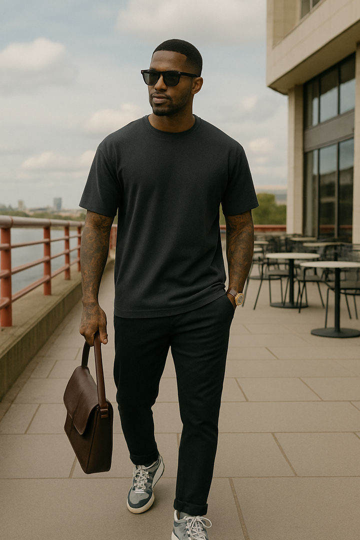 Nolan | Oversized Herren T-Shirt aus Baumwolle