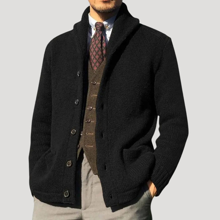 Benedikt | Men's cardigan with shawl collar