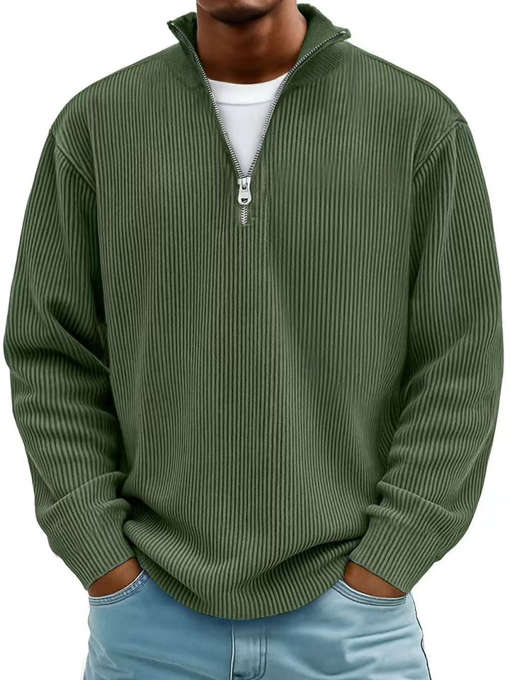 Florian | Herren Half-Zip Pullover mit Struktur