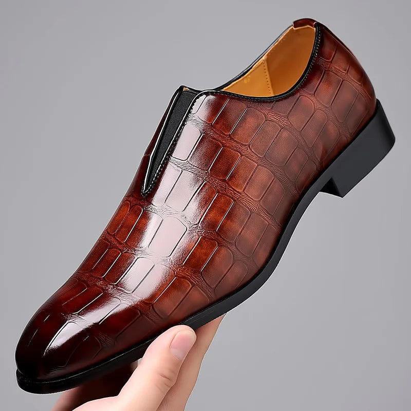 Oliver | Herren Slip-On Businessschuhe mit strukturierter Oberfläche