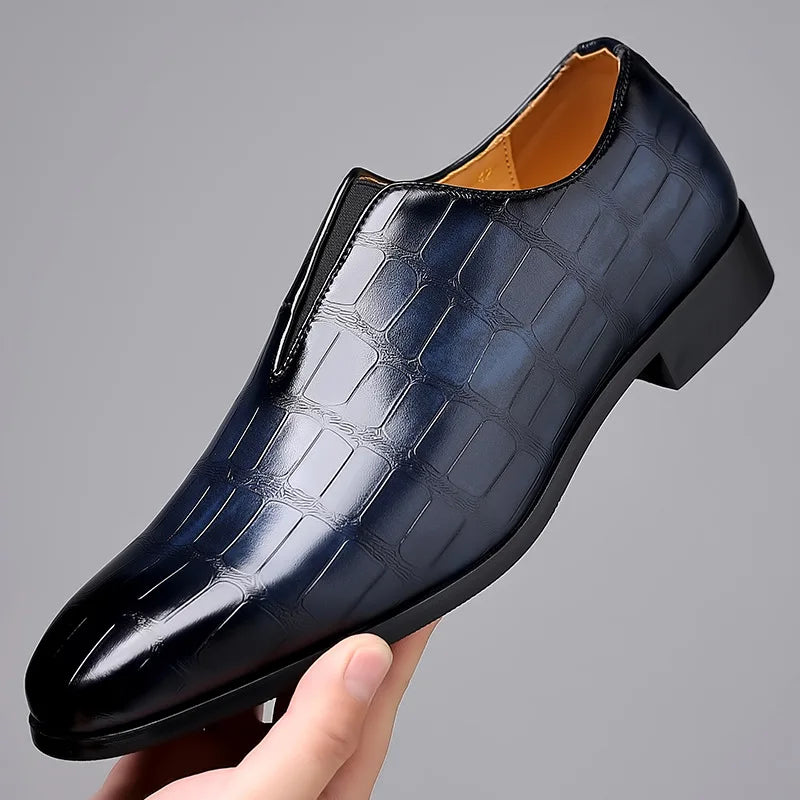 Oliver | Herren Slip-On Businessschuhe mit strukturierter Oberfläche