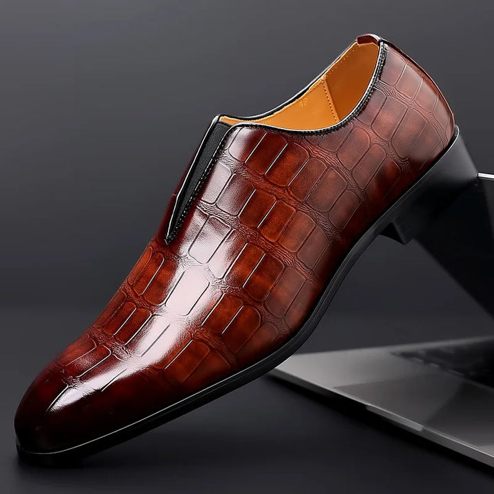 Oliver | Herren Slip-On Businessschuhe mit strukturierter Oberfläche