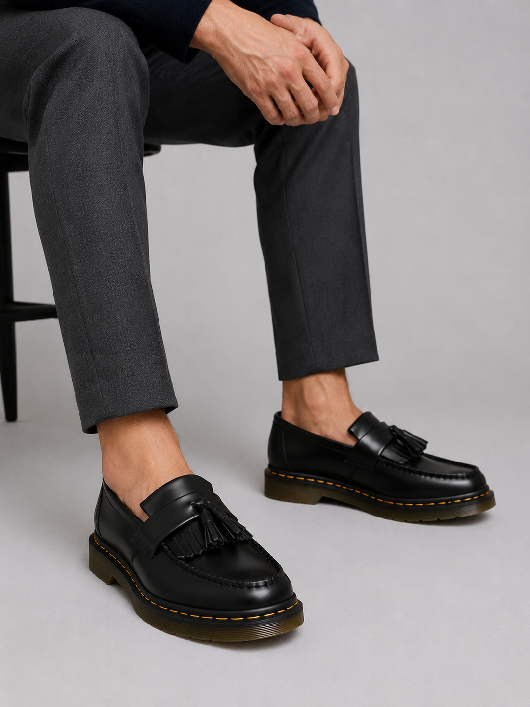 Theo | Herren Loafer in Lederoptik mit Quasten und Slip-On-Design