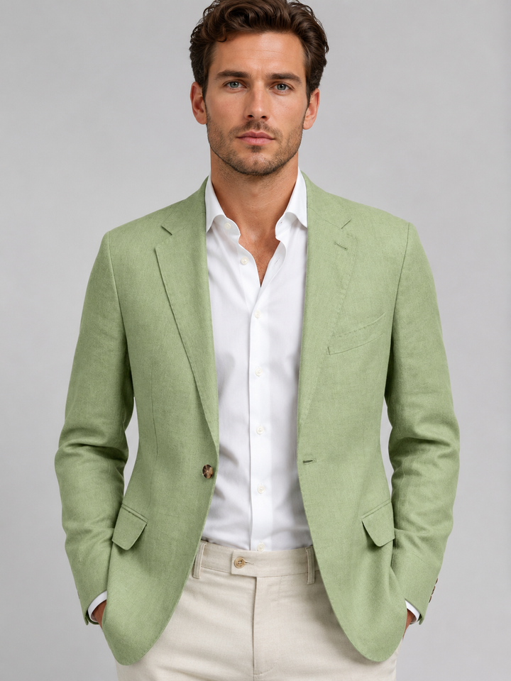 Felix | Herren Sommerblazer im Leinen-Look mit taillierter Passform