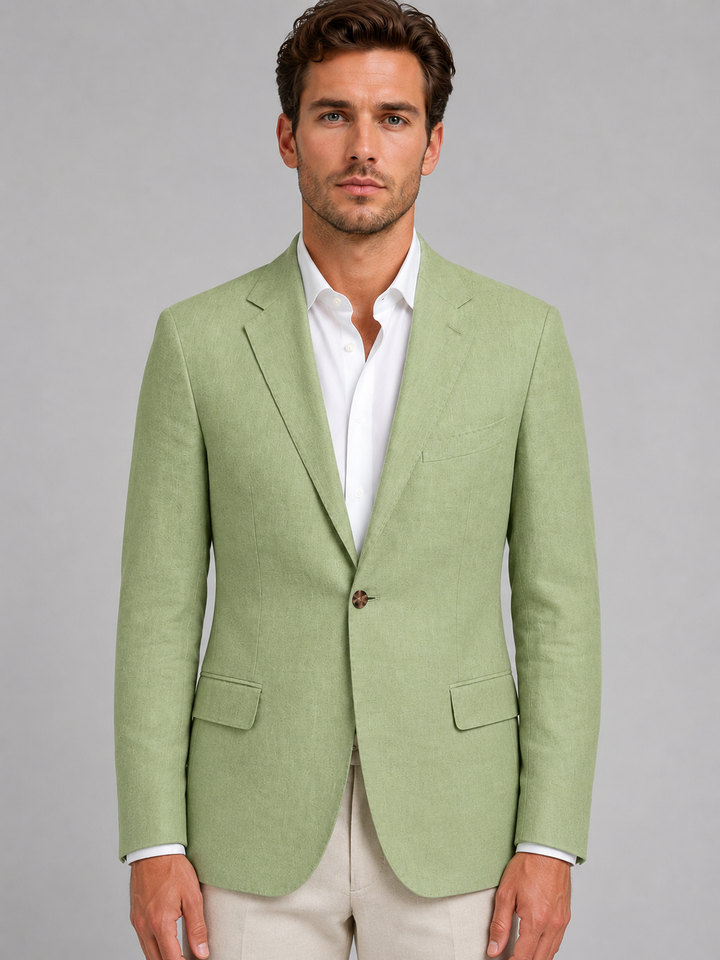Felix | Herren Sommerblazer im Leinen-Look mit taillierter Passform