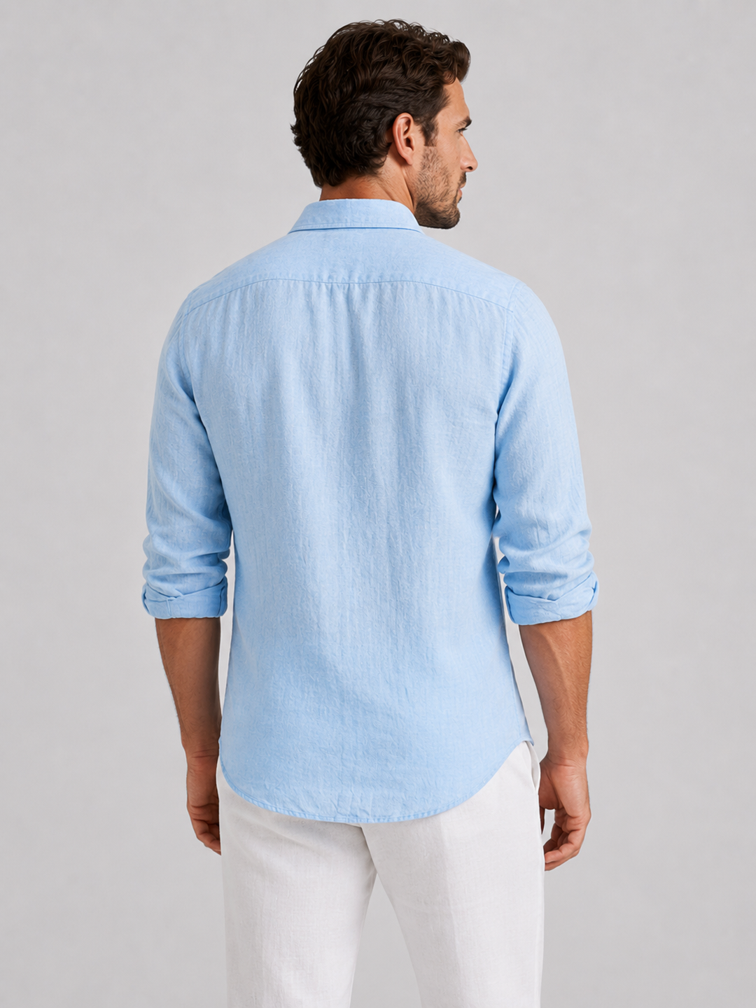 Lucas | Herren Sommerhemd im Leinen-Look mit lockerer Passform