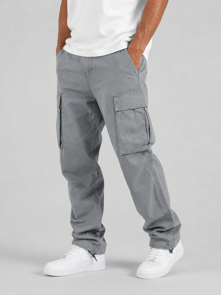 Elias | Herren Cargo-Hose mit lockerer Passform und Utility-Taschen