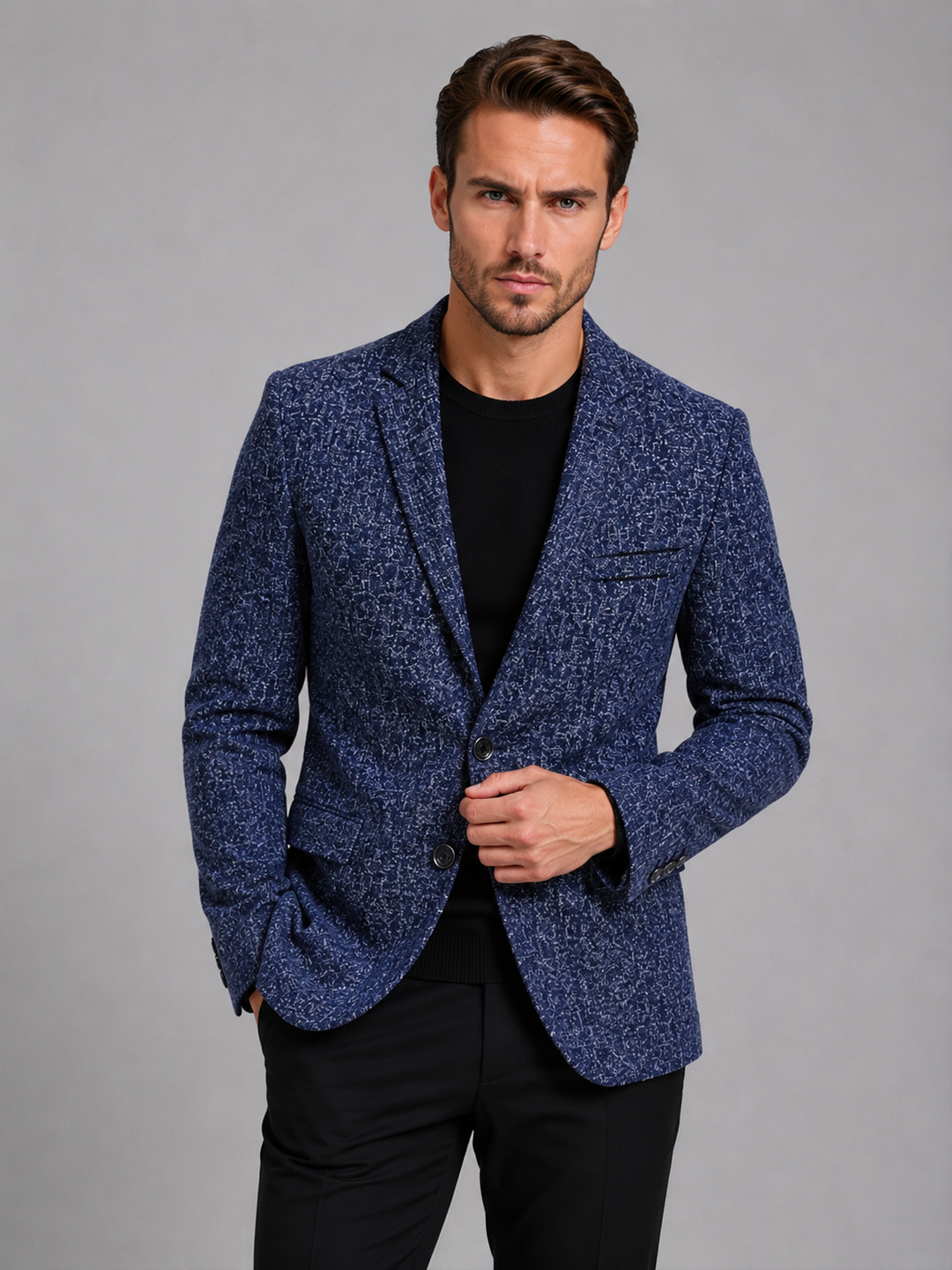 Gregor | Herren Slim Fit Blazer mit Reverskragen