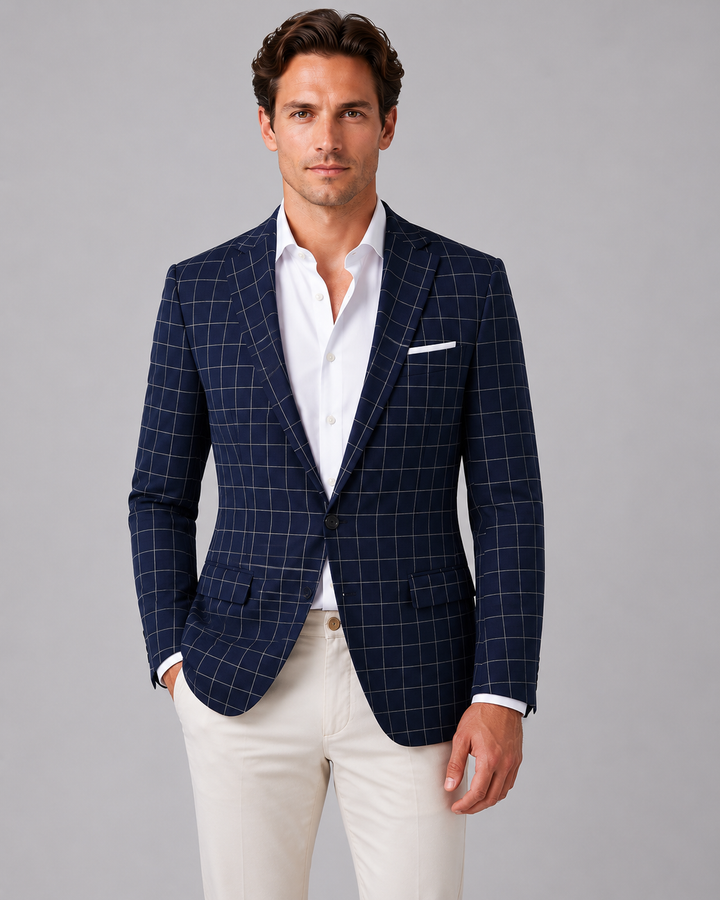 Frederik | Herren Blazer mit Karomuster
