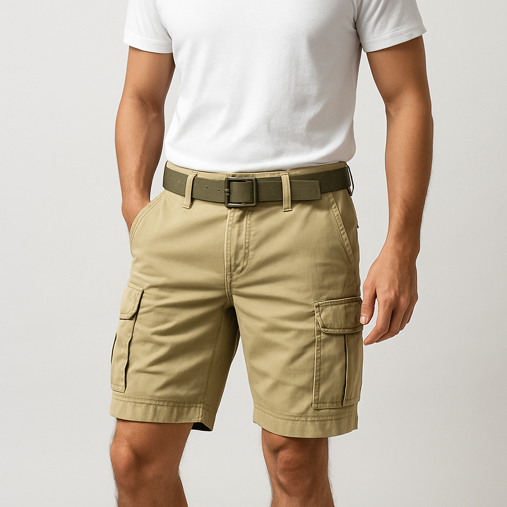 Rico | Herren Cargo Shorts mit Gürtel