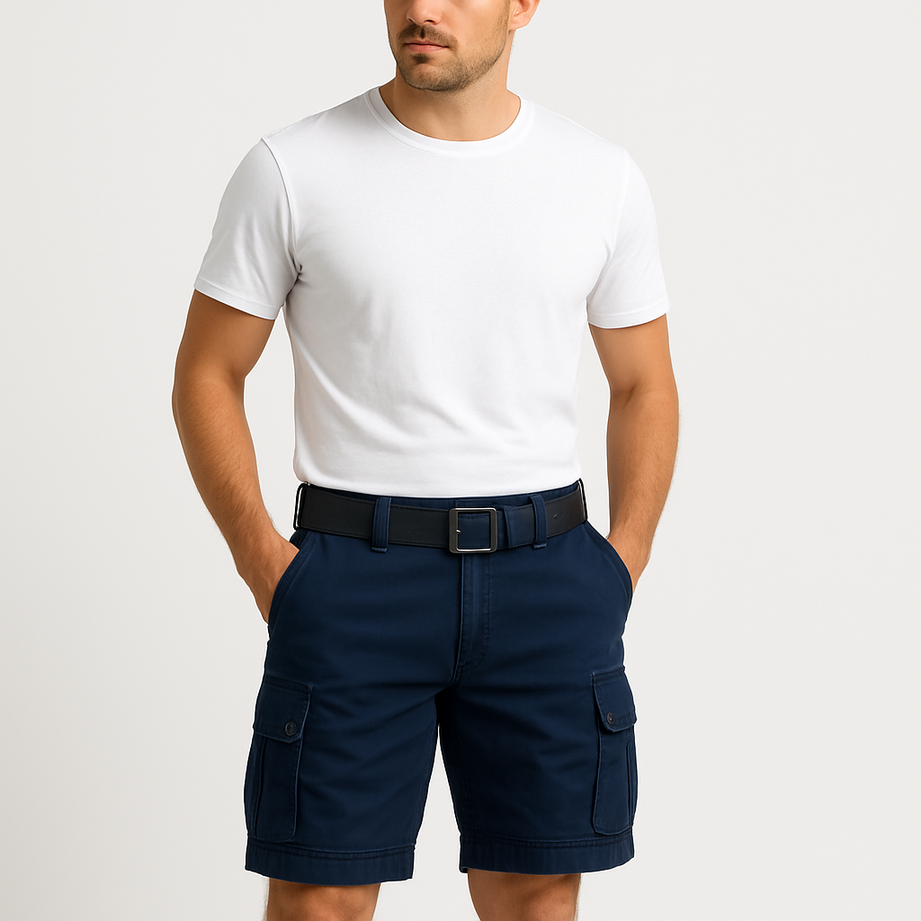 Rico | Herren Cargo Shorts mit Gürtel