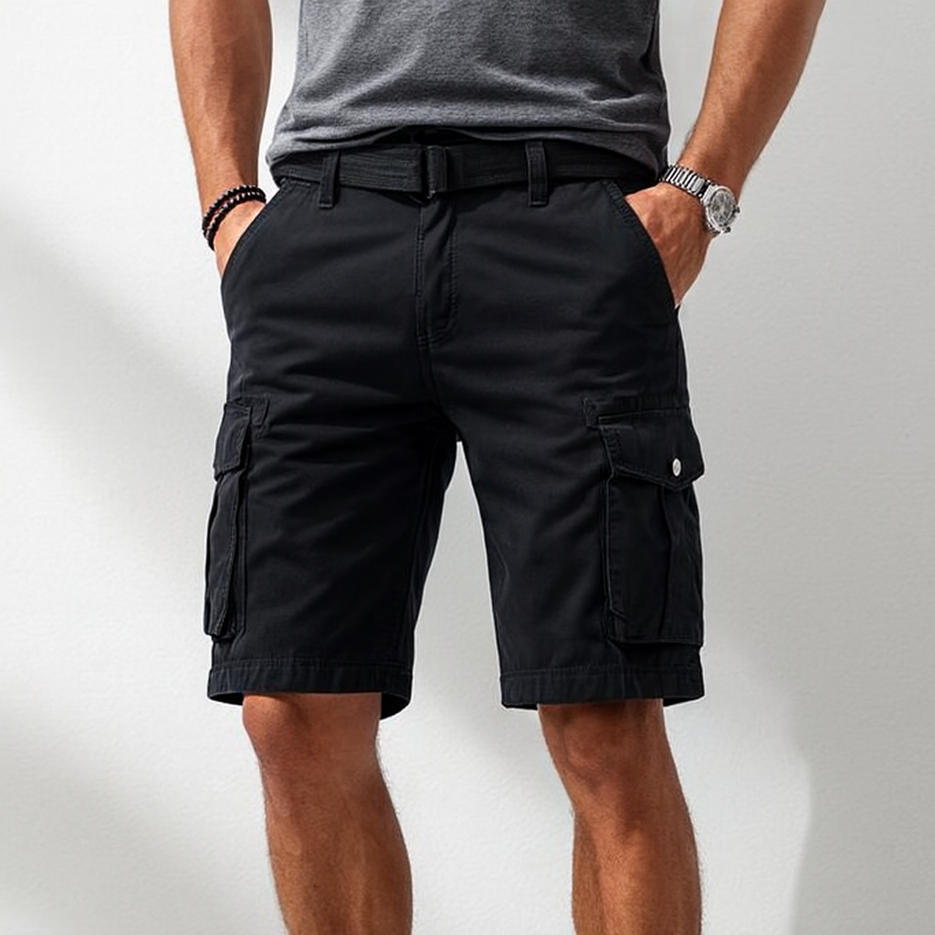 Rico | Herren Cargo Shorts mit Gürtel