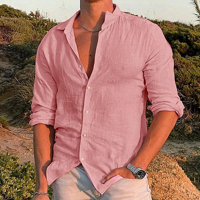 Julian | Herren Langarmhemd für den Sommer