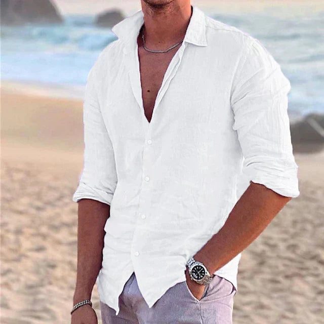 Julian | Herren Langarmhemd für den Sommer