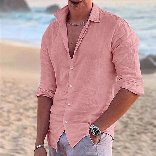 Julian | Herren Langarmhemd für den Sommer