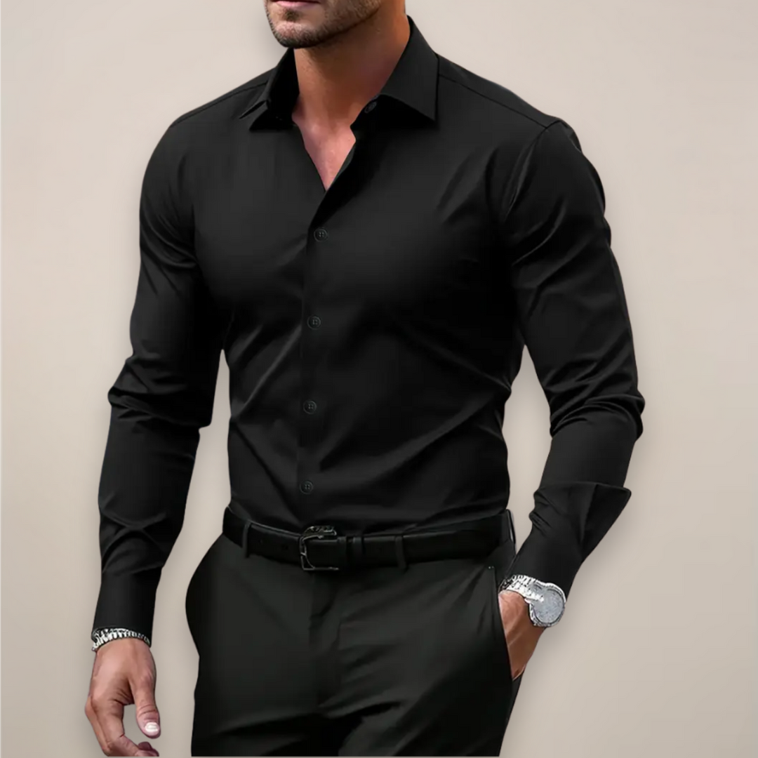 Silas | Herren Langarmhemd Slim Fit