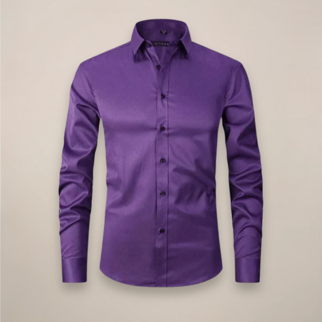 Adrian | Herren Langarmhemd im Vintage-Stil