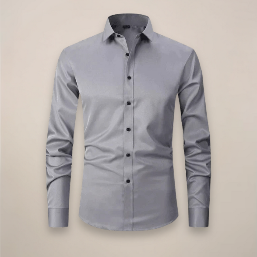 Adrian | Herren Langarmhemd im Vintage-Stil