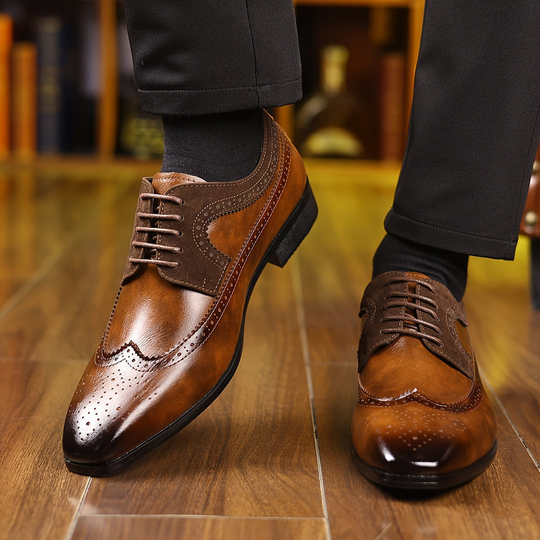 Nikolai | Herren Oxford Schuhe mit Brogue-Details