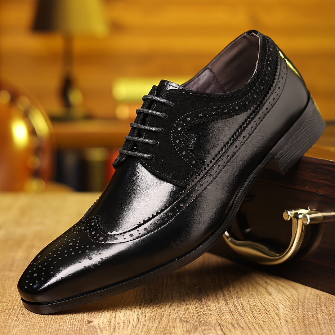 Nikolai | Herren Oxford Schuhe mit Brogue-Details