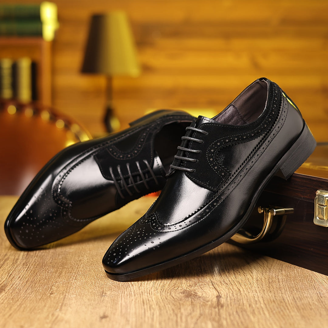 Nikolai | Herren Oxford Schuhe mit Brogue-Details