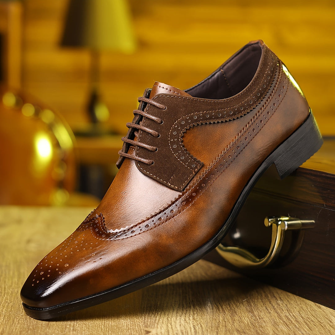 Nikolai | Herren Oxford Schuhe mit Brogue-Details