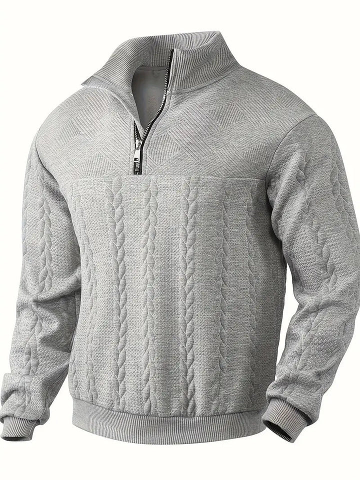 Moderner Zip-Pullover – Weich & Vielseitig