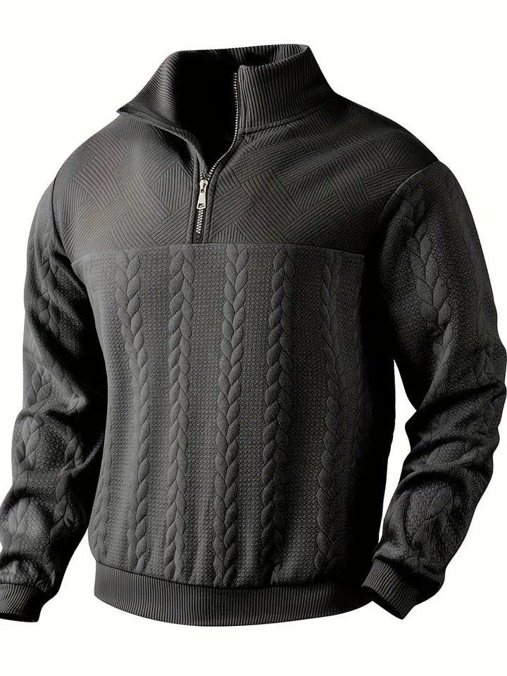 Moderner Zip-Pullover – Weich & Vielseitig