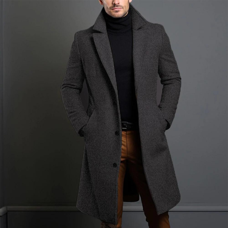 Edgar | Herren Wollmantel mit Reverskragen