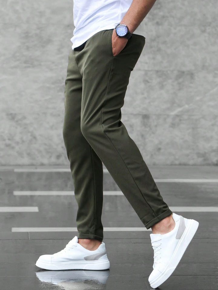Fabian | Herren Slim Fit Freizeithose mit Kordelzug