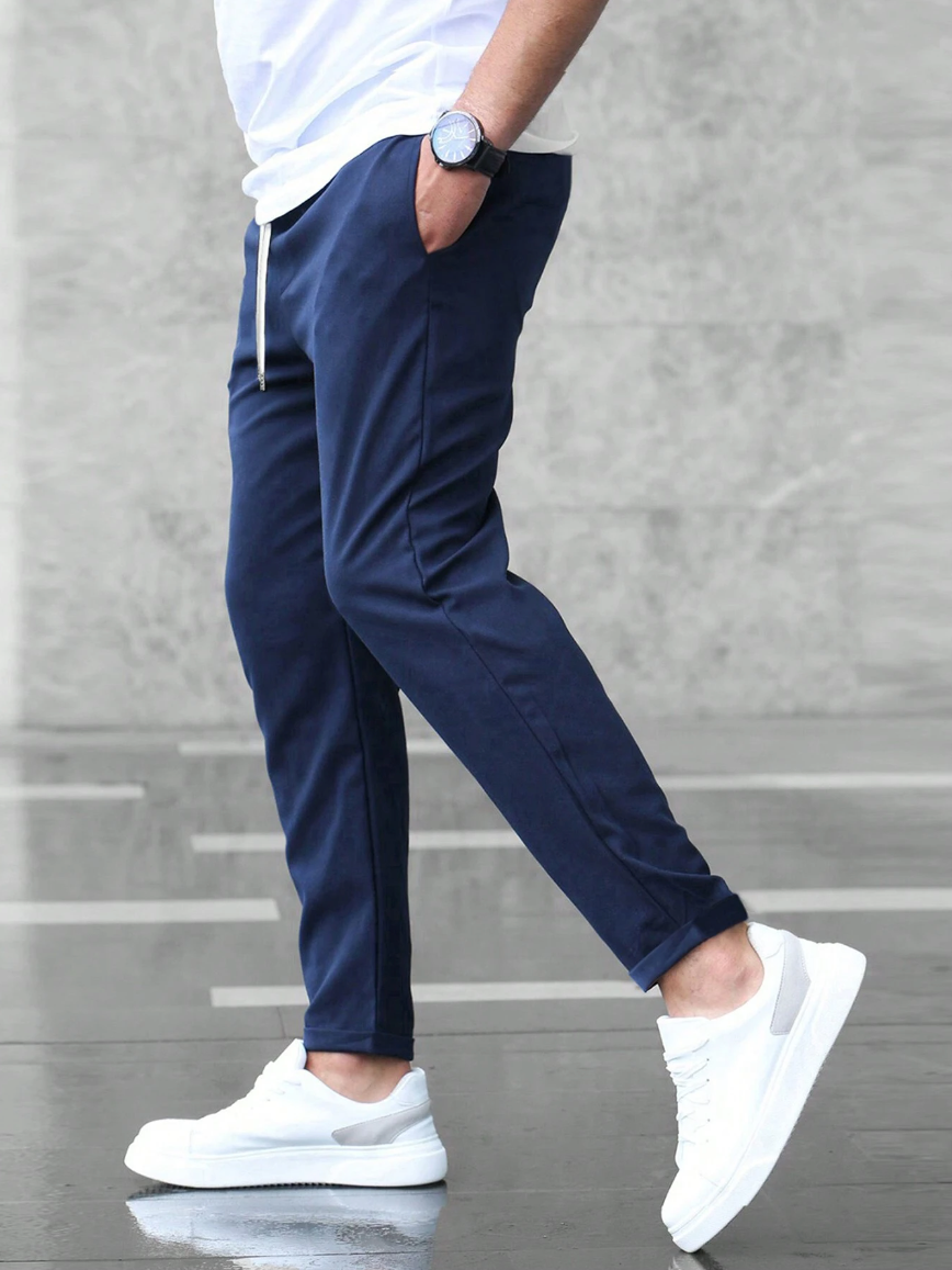 Fabian | Herren Slim Fit Freizeithose mit Kordelzug