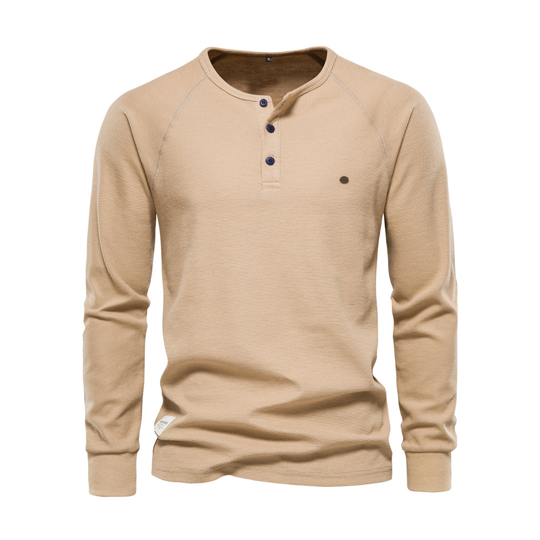 Herren Strickpullover mit Strickmuster - khaki