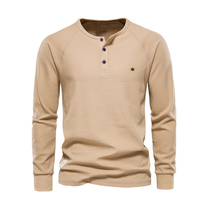 Herren Strickpullover mit Strickmuster - khaki